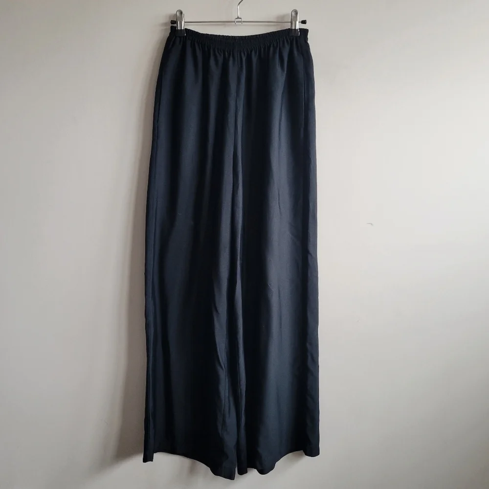 Forte _ Forte High Waist Wide Leg Pull On Pants In Black - Picture 4 of 11
